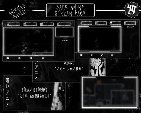 anime stream overlay